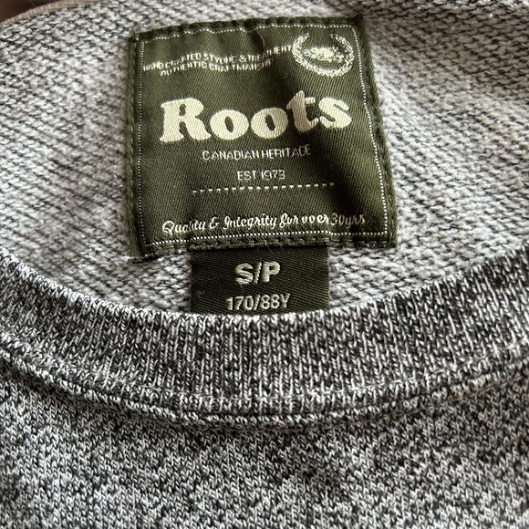 Roots size S gray classic sweatshirt - Picture 5 of 5